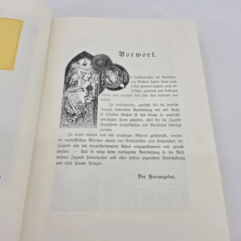 Deutsche Volksmärchen Musäus Archiv Verlag Leather Limited Edition German Book